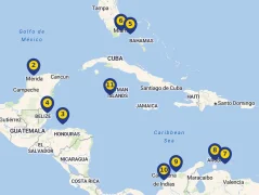 Mapa plavby