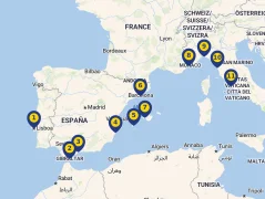 Mapa plavby
