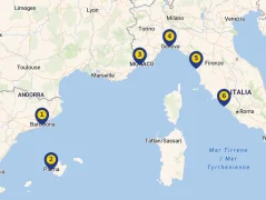 Mapa plavby