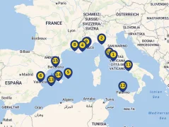 Mapa plavby